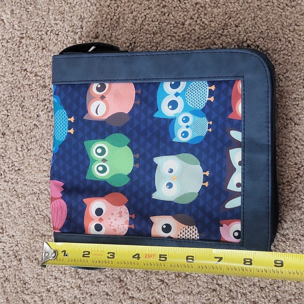 New leather and owl purse